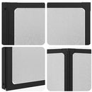 vidaXL Zuhanyfal Egyéb Fekete 168 x 140 cm Alumínium