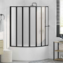 vidaXL Zuhanyfal Egyéb Fekete 168 x 140 cm Alumínium