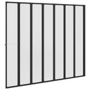 vidaXL Zuhanyfal Egyéb Fekete 168 x 140 cm Alumínium