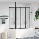 vidaXL Zuhanyfal Egyéb Fekete 120 x 70 x 137 cm Alumínium