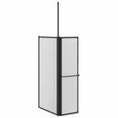 vidaXL Zuhanyfal Egyéb Fekete 120 x 70 x 137 cm Alumínium