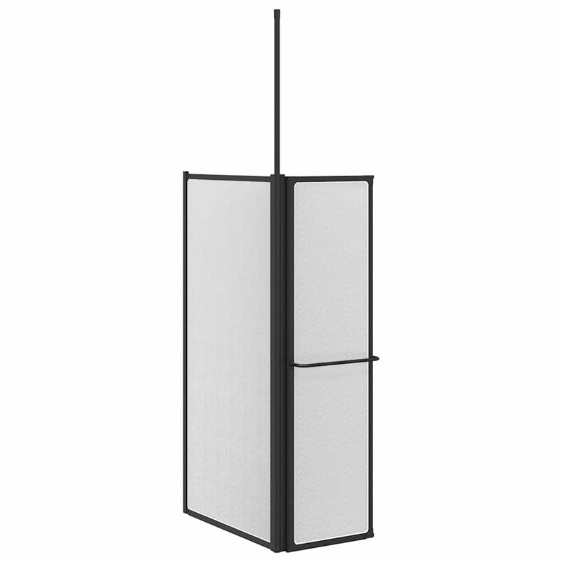 vidaXL Zuhanyfal Egyéb Fekete 120 x 70 x 137 cm Alumínium