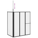 vidaXL Zuhanyfal Fehér 120 x 70 x 137 cm Alumínium