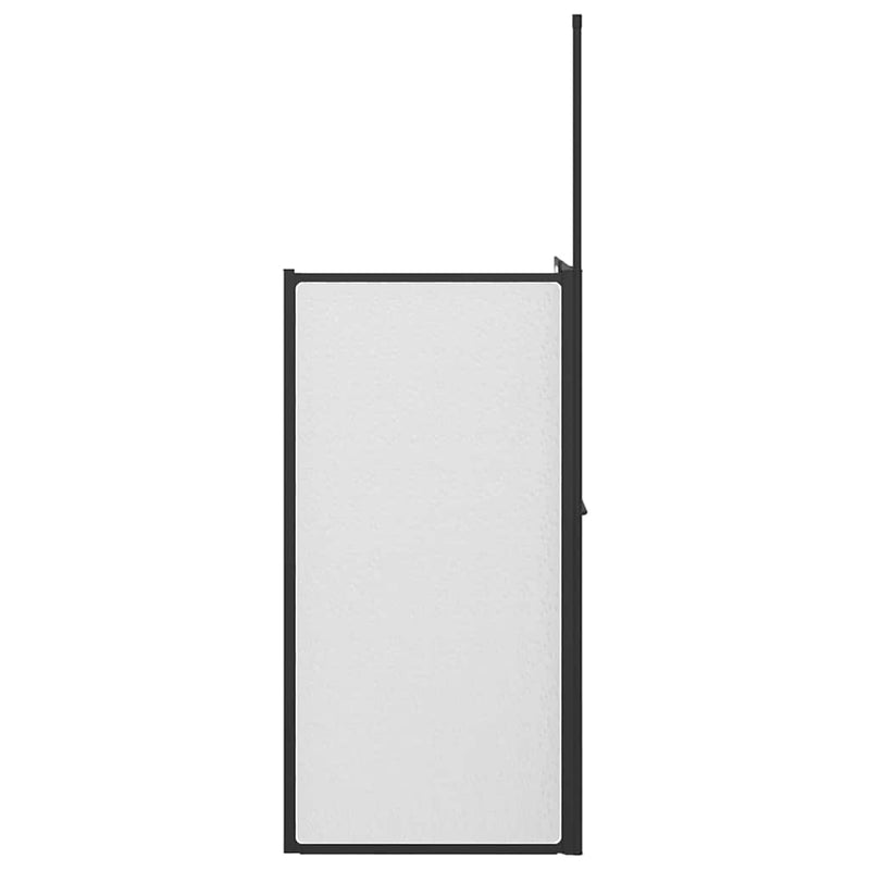 vidaXL Zuhanyfal Egyéb Fekete 120 x 70 x 137 cm Alumínium