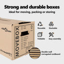 vidaXL Költöző Doboz 20 pcs Természetes 59 x 31,5 x 31,5 cm Karton
