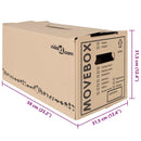 vidaXL Költöző Doboz 20 pcs Természetes 59 x 31,5 x 31,5 cm Karton