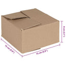 vidaXL Hajtható doboz 50 pcs Természetes 15 x 15 x 8 cm Karton