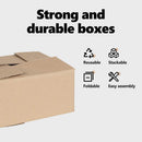 vidaXL Hajtható doboz 50 pcs Természetes 20 x 15 x 10 cm Karton