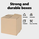 vidaXL Hajtható doboz 50 pcs Természetes 20 x 20 x 20 cm Karton