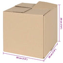vidaXL Hajtható doboz 50 pcs Természetes 20 x 20 x 20 cm Karton