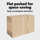vidaXL Hajtható doboz 50 pcs Természetes 24 x 13 x 13 cm Karton
