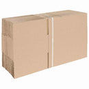 vidaXL Hajtható doboz 50 pcs Természetes 25 x 17,5 x 10 cm Karton
