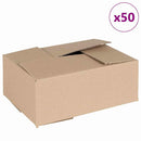 vidaXL Hajtható doboz 50 pcs Természetes 25 x 17,5 x 10 cm Karton