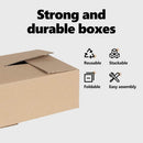 vidaXL Hajtható doboz 50 pcs Természetes 35 x 24 x 15 cm Karton