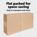 vidaXL Hajtható doboz 50 pcs Természetes 40 x 30 x 10 cm Karton
