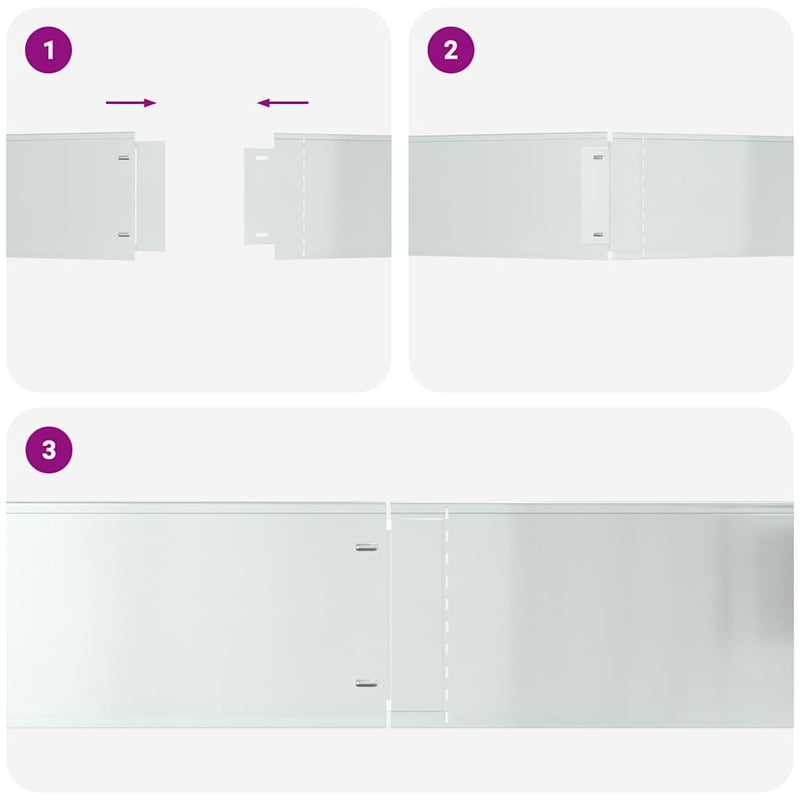 vidaXL Gyepszegélyek 30 pcs Ezüst 100 x 25 cm Horganyzott acél