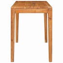 vidaXL Étkezőasztal Barna 110 x 55 x 76 cm Tömör Akácfa
