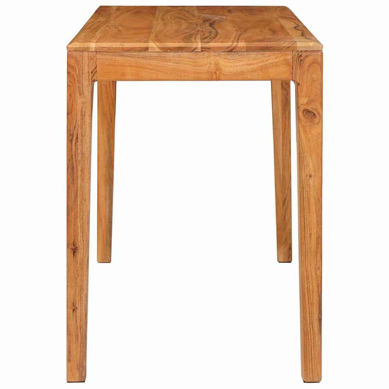 vidaXL Étkezőasztal Barna 110 x 55 x 76 cm Tömör Akácfa