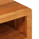 vidaXL TV szekrény polcokkal Barna 110 x 30 x 40 cm Tömör Akácfa