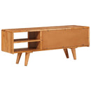 vidaXL TV szekrény polcokkal Barna 110 x 30 x 40 cm Tömör Akácfa