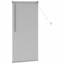 vidaXL Zsalugáter Redőnyök Ezüst 130 x 55 cm Alumínium