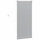 vidaXL Zsalugáter Redőnyök Ezüst 130 x 55 cm Alumínium