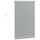 vidaXL Zsalugáter Redőnyök Ezüst 130 x 75 cm Alumínium