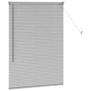 vidaXL Zsalugáter Redőnyök Ezüst 130 x 95 cm Alumínium