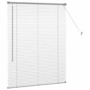 vidaXL Zsalugáter Redőnyök Ezüst 130 x 100 cm Alumínium
