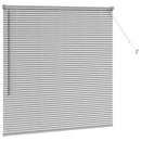 vidaXL Zsalugáter Redőnyök Ezüst 130 x 135 cm Alumínium