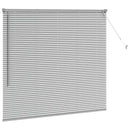 vidaXL Zsalugáter Redőnyök Ezüst 130 x 140 cm Alumínium