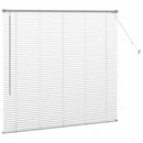 vidaXL Zsalugáter Redőnyök Ezüst 130 x 145 cm Alumínium