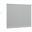 vidaXL Zsalugáter Redőnyök Ezüst 130 x 160 cm Alumínium