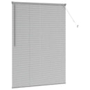 vidaXL Zsalugáter Redőnyök Ezüst 175 x 125 cm Alumínium