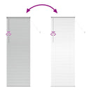 vidaXL Zsaluzia Ezüst 220 x 75 cm 25 mm Alumínium