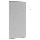 vidaXL Zsaluzia Ezüst 220 x 120 cm 25 mm Alumínium