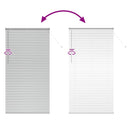 vidaXL Zsaluzia Ezüst 220 x 120 cm 25 mm Alumínium