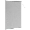 vidaXL Zsalugáter Redőnyök Ezüst 220 x 145 cm Alumínium