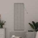 vidaXL Zsaluzia Fehér 130 x 45 cm 25 mm Alumínium