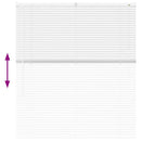 vidaXL Zsalugáter Redőnyök Fehér 130 x 120 cm Alumínium