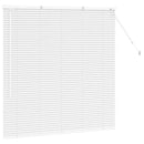 vidaXL Zsalugáter Redőnyök Fehér 130 x 135 cm Alumínium