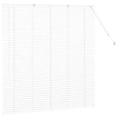 vidaXL Zsalugáter Redőnyök Fehér 130 x 135 cm Alumínium