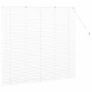 vidaXL Zsalugáter Redőnyök Fehér 130 x 140 cm Alumínium