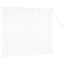 vidaXL Zsalugáter Redőnyök Fehér 130 x 160 cm Alumínium