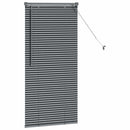 vidaXL Zsalugáter Redőnyök Sötétszürke 130 x 55 cm Alumínium
