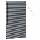vidaXL Zsalugáter Redőnyök Sötétszürke 130 x 80 cm Alumínium