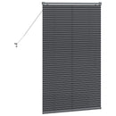 vidaXL Zsalugáter Redőnyök Sötétszürke 130 x 80 cm Alumínium