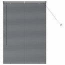 vidaXL Zsalugáter Redőnyök Sötétszürke 130 x 90 cm Alumínium