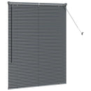 vidaXL Zsalugáter Redőnyök Sötétszürke 130 x 105 cm Alumínium