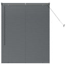 vidaXL Zsalugáter Redőnyök Sötétszürke 130 x 105 cm Alumínium